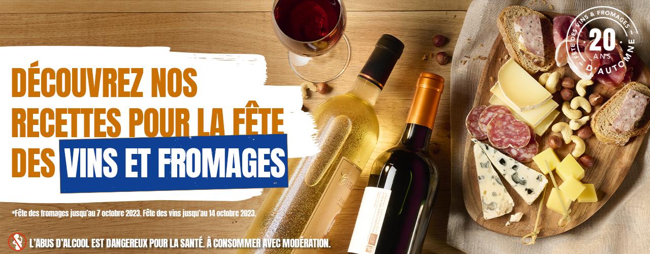 C'est encore la Fête des vins et Fromages ! Découvrez nos recettes